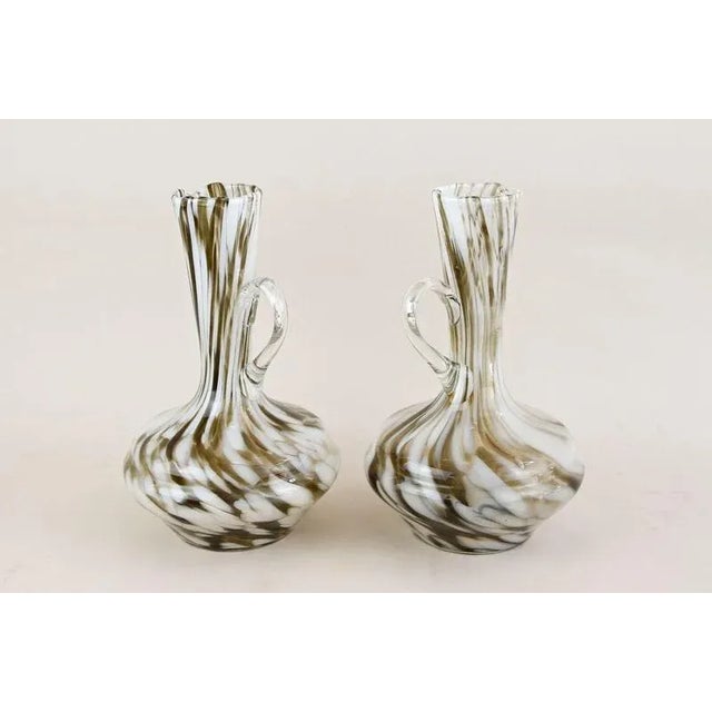 Mid-Century Modern Murano Glass Vases, 1960, Set of 2 For Sale - Image 17 of 18