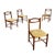 Brown Vintage Chairs in Painted Beech and Velvet, 1960s, Set of 4 For Sale - Image 8 of 8