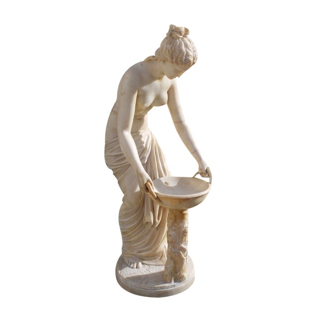 Italian Artist, Woman at Fountain, 1910, Marble For Sale