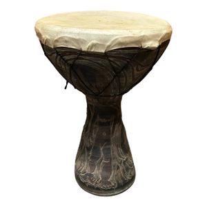 Authentic African Ceramic & Leather Djembe Drum