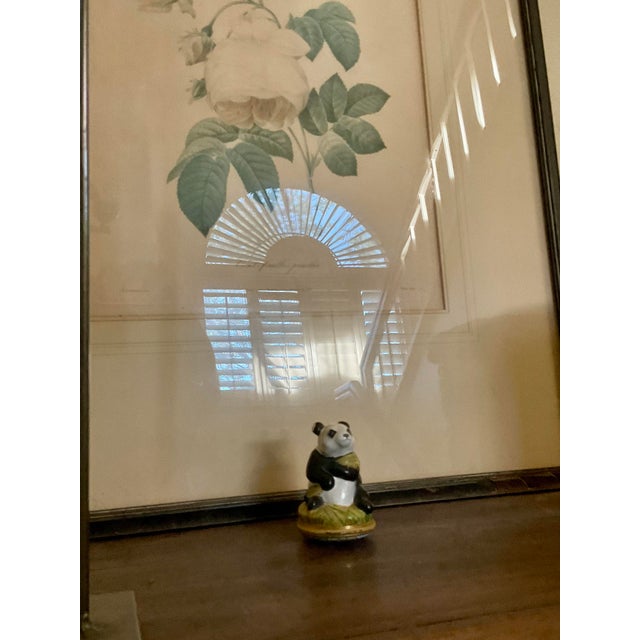 Halcyon Days English Enamel Hand Painted Panda Bear Trinket For Sale - Image 12 of 12