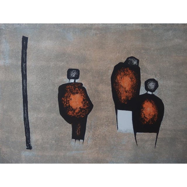 Witold-K (Witold Leszek Kaczanowski) Three characters Original lithography on stone Signed in pencil Numbered /80 copies...