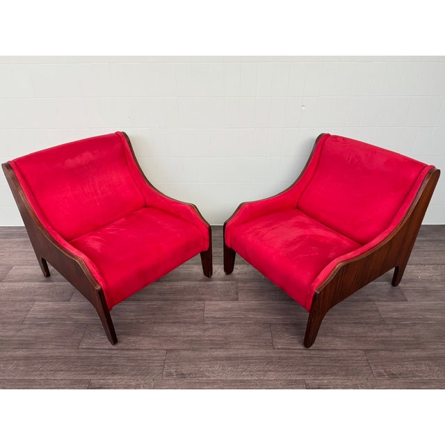 Arflex Rosewood Armchairs in the style of Zanuso for Arflex, 1960s, Set of 2 For Sale - Image 4 of 18