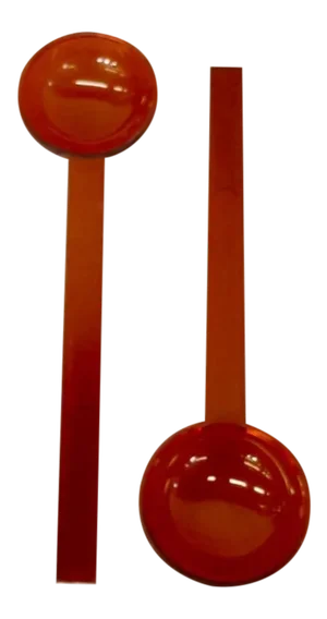 JHQ Dansk Denmark Modernist Acrylic Salad Servers