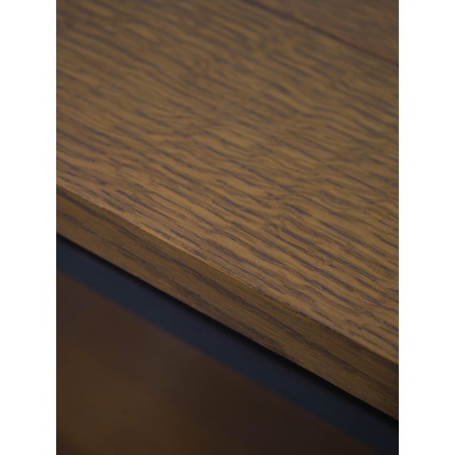 Pair Stickley Mission Oak Iron Base Lamp Tables For Sale - Image 12 of 15