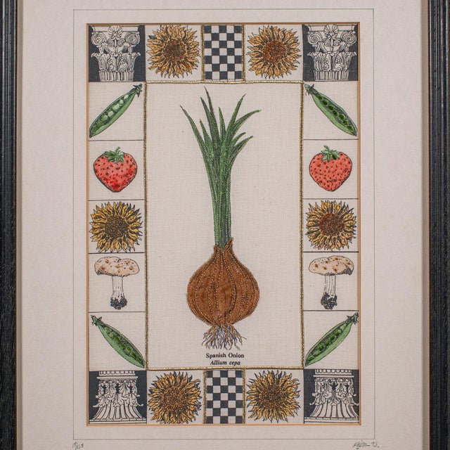 Set of 4 Vintage Embroidery Panels, English, Hand Finished, Limited Edition, Art For Sale - Image 4 of 12