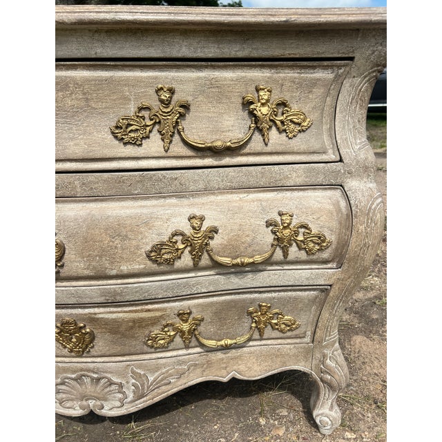 French 19th Century Louis XV Painted Chest of Drawers or Commode For Sale - Image 12 of 12