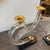 1970s Two 1970 Mid-Century Modern Black and Clear Lucite and Brass French Candlesticks For Sale - Image 5 of 14