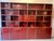 Modular Shelving Unit in Burgundy Red Lacquered Wood and Chromed Metal Frame, Italy, 1970s For Sale - Image 13 of 13