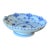 1970s Royal Copenhagen Blue Fluted Full Lace Footed Bowl 1023 For Sale