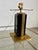 Brass and Glass Table Lamp Base, Italy, 1980s For Sale - Image 6 of 9