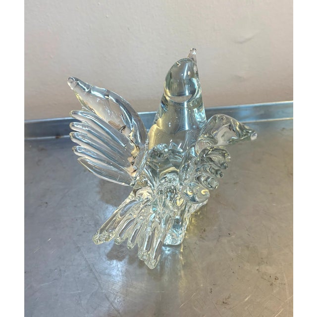 French Lalique Glass Bird Figurine For Sale - Image 3 of 5