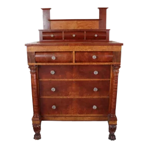 Empire Mahogany & Birds Eye Maple Chest of Drawers