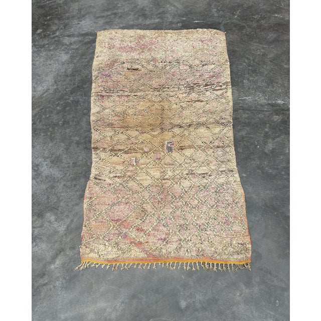 Textile Moroccan Vintage Talsint Rug - 3'7" X 6'4" Ft For Sale - Image 7 of 10