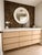 Round White Marble Step Wall Mirror For Sale - Image 9 of 9
