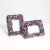 Gemstone Frame Medium Vertical Amethyst For Sale - Image 7 of 8