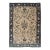 Vintage Turkish Oushak Rug With Vining Florals in Cream and Sapphire Blue For Sale