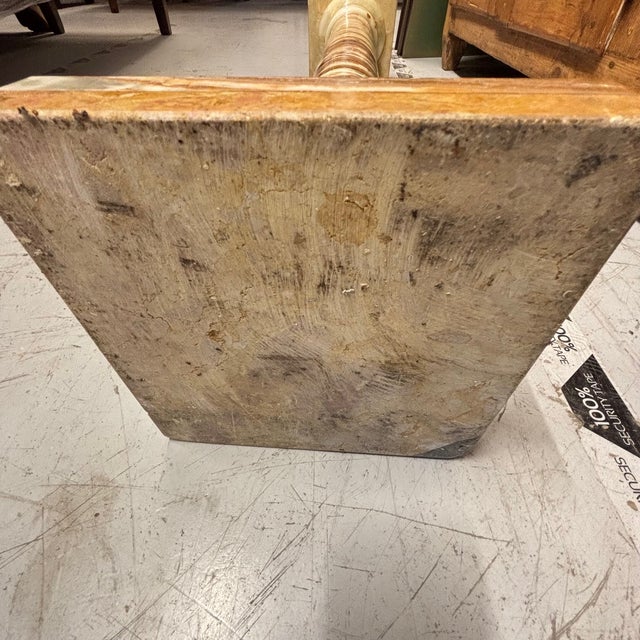 Vintage Marble-Alabaster Column, 1940s For Sale - Image 13 of 14