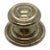 Baker Large Knob With Decorative Backplate Antique Pewter Finish For Sale
