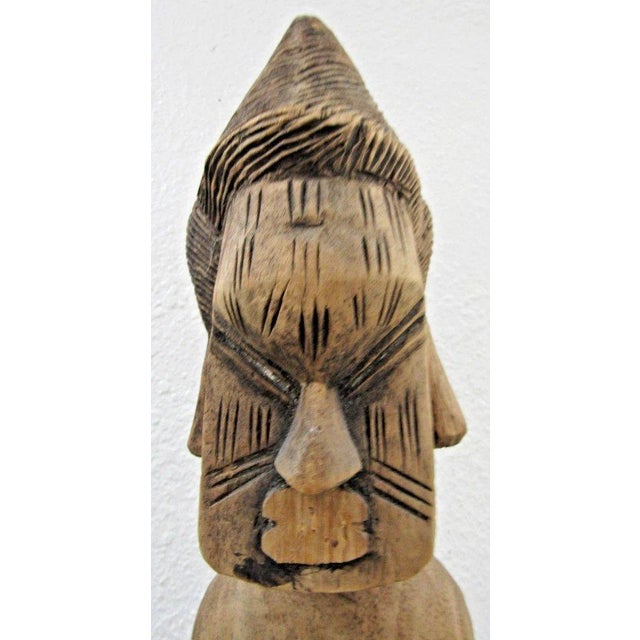 Antique African Hand-Carved Wooden Dogon Maternity Sculpture From Mali For Sale - Image 10 of 17