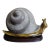 Mid 20th Century Signed Anthony Freeman McFarlin Ceramic Snail Sculpture For Sale