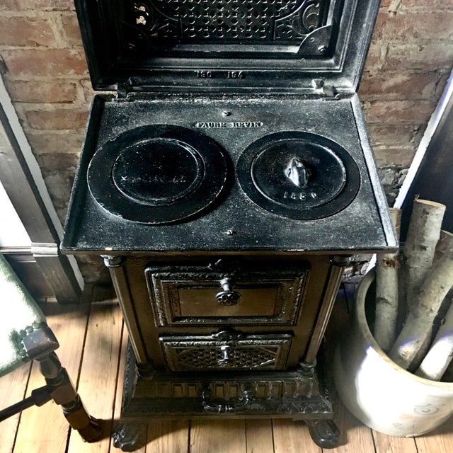 Antique French Cast Iron Stove | Chairish