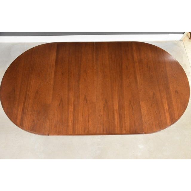 1960s Refinished 86” Danish Modern Teak Dining Table by BPS For Sale - Image 10 of 12