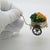 A vintage miniature depicting a flower cart, crafted in arezzo between the 1970s and 1980s in solid continental silver by...