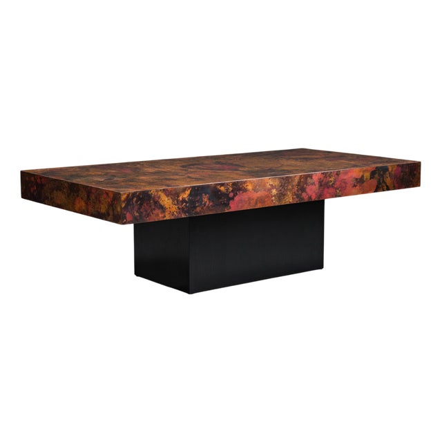 Vintage Copper Coffee Table from Bernhard Rohne, 1970s For Sale