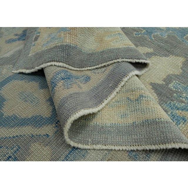 Textile Turkish Oushak Rug 9'9" x 13'3" #18602 For Sale - Image 7 of 8