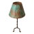 Iron Three Leg Lamp With Copper Shade For Sale