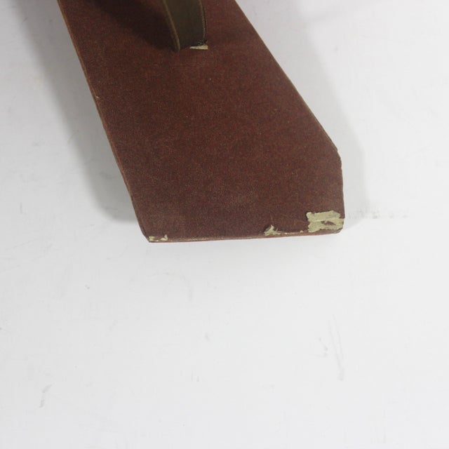 Metal Vintage Capiz Shell Picture Frame With Brass Trim Rectangular Golden Iridescent For Sale - Image 7 of 8