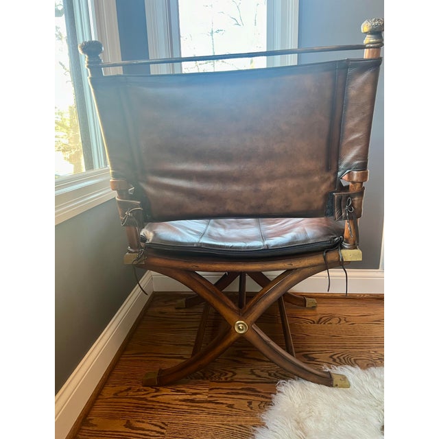 Correspondents Leather Writing Desk & Chair For Sale - Image 14 of 17