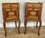 A charming pair of Antique French Louis style bedside tables , beautifully designed with elegant curves and a refined...