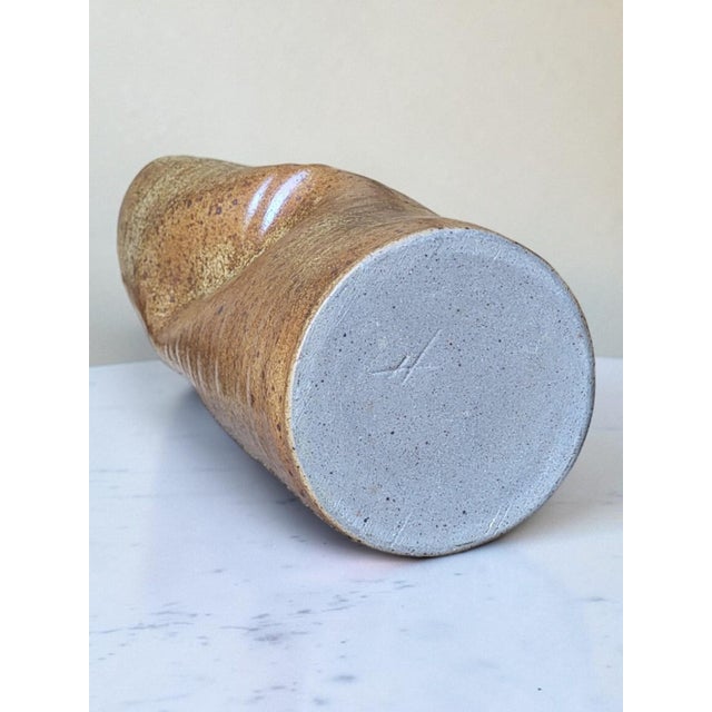 Ceramic Vintage Stoneware Roller Vase, 1980s For Sale - Image 7 of 9