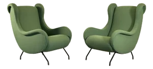 Set of Lounge Chairs in the style of Marco Zanuso, 1950s