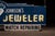 Metal Vintage "Johnson's Jeweler-Watch Repairing" Double-Sided Neon Sign For Sale - Image 7 of 17