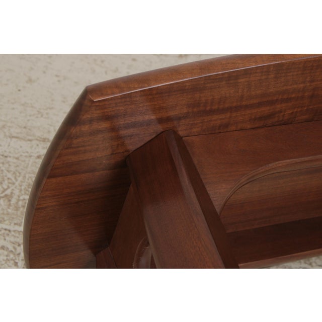Mid Century Design Modern Walnut Console Table For Sale - Image 12 of 12