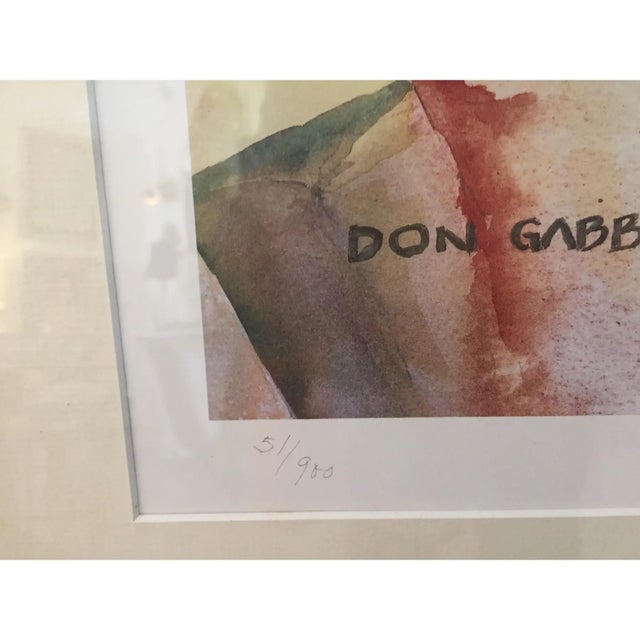 Impressionist "Coconuts" Lithograph by Don Gabbert For Sale - Image 3 of 11