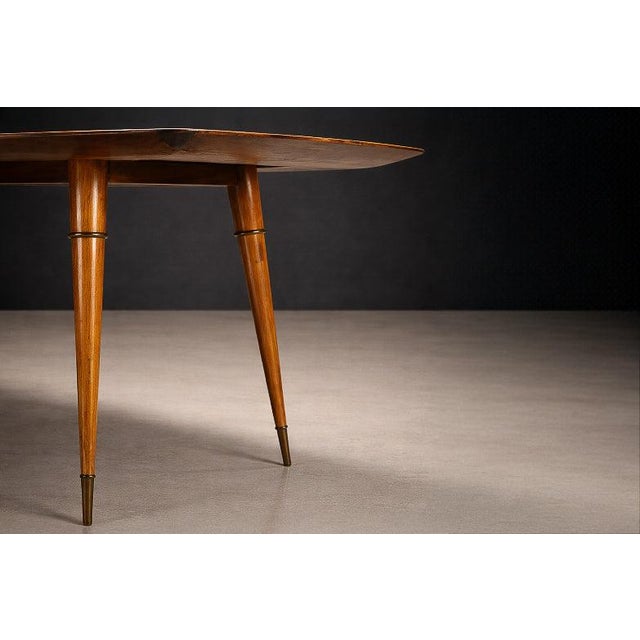 Wood Brazilian Caviúna Dining Table for Eight Attributed to Giuseppe Scapinelli, Brazil, 1950s - Lot 648 For Sale - Image 7 of 12
