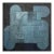 Contemporary Geometric, Abstract Oil and Cold Wax Painting Monochromatic Blue/Grey by Stephen Cimini For Sale