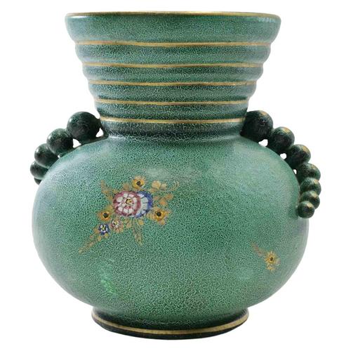 1940s Italian Ceramic Vase Attributed to Gabriele Bicchioni, 1940s For Sale - Image 5 of 5