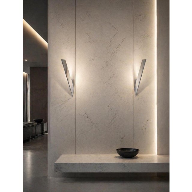 Kalmar Minimalist Chrome Wall Lights from Kalmar, Austria, 1970, Set of 2 For Sale - Image 4 of 16
