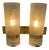 Vintage New Old Stock Wall Mounted Lamp with Original Shade & Brass Base from Doria Leuchten, Germany, 1970s For Sale