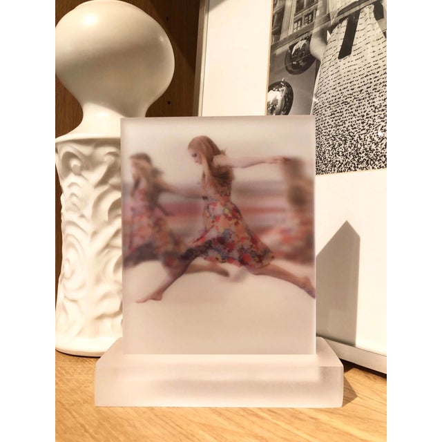 Ready, Steady, Go by Michelle Jader | Digital print on 5 acrylic panels featuring a figure in motion. For Sale - Image 4 of 4