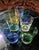 Art Deco Villeroy & Boch Art Deco Multicolor Crystal Glass Whiskey Tumbler Glasses Set - Set of 7 For Sale - Image 3 of 8