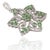 Art Deco Art Nouveau Inspired 1.25 Ct Tsavorite Openwork Floral Pendant by Carat&Her For Sale - Image 3 of 14
