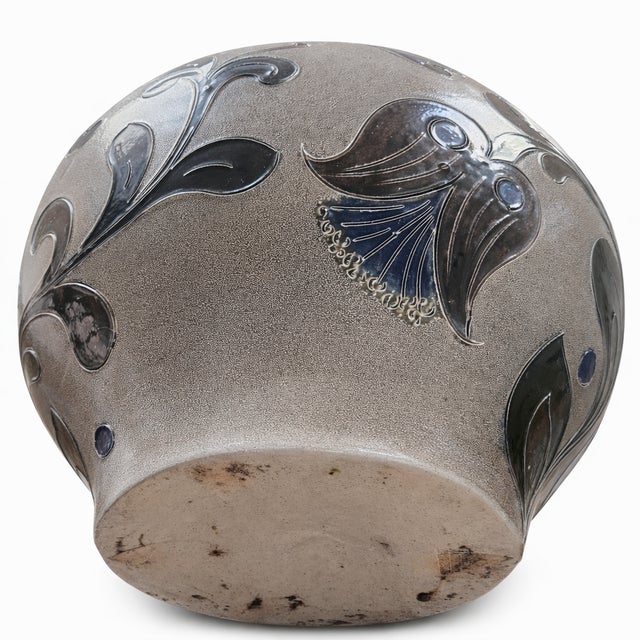Large Danish Art Pottery Vase with Bird Motif from Kähler Keramik, 1960s For Sale - Image 6 of 8