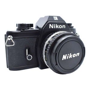 Classic Mid Century Nikon Em 35mm SLR Film Camera With Nikon Series E Lens