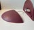 1980s Vintage Danish Ceramic Up-Light Wall Sconces in Plum Magenta Glaze, Set of 2, 1980s, Set of 2 For Sale - Image 5 of 6